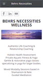 Mobile Screenshot of behrsnecessities.com